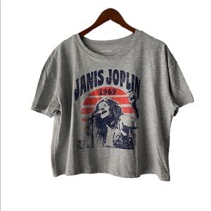 Nasty Gal Janis Joplin Cropped Tee